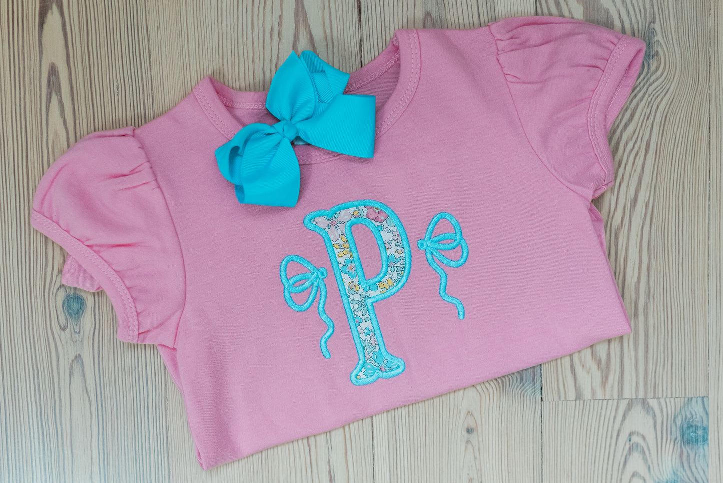 Kids Monogram Appliqué Top