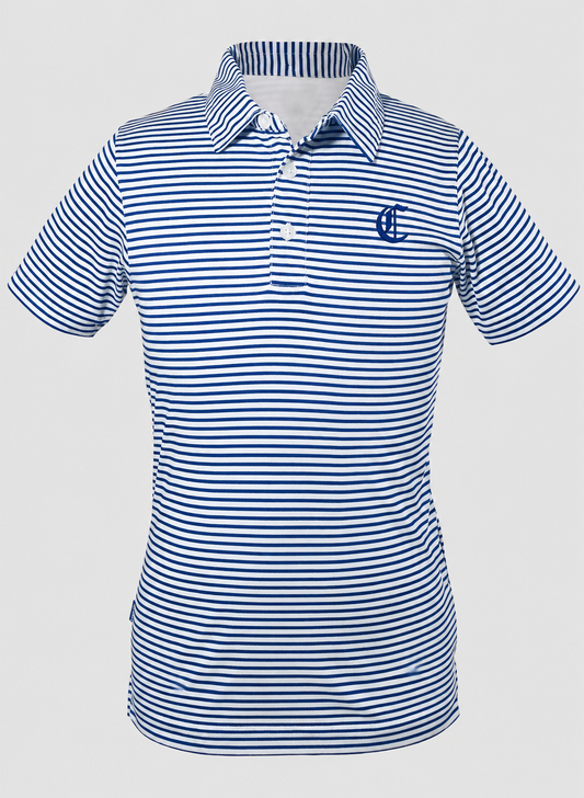 CCS - Boys Performance Stripe Polo - PREORDER by Sunday 10/25