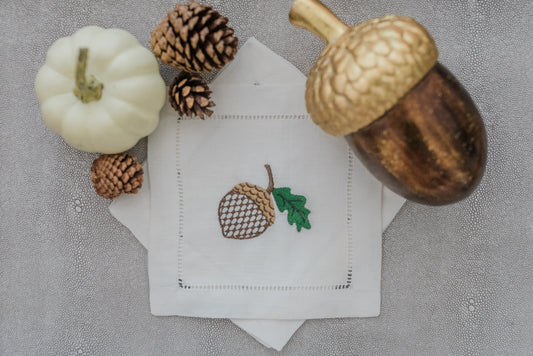 Acorn Cocktail Napkins