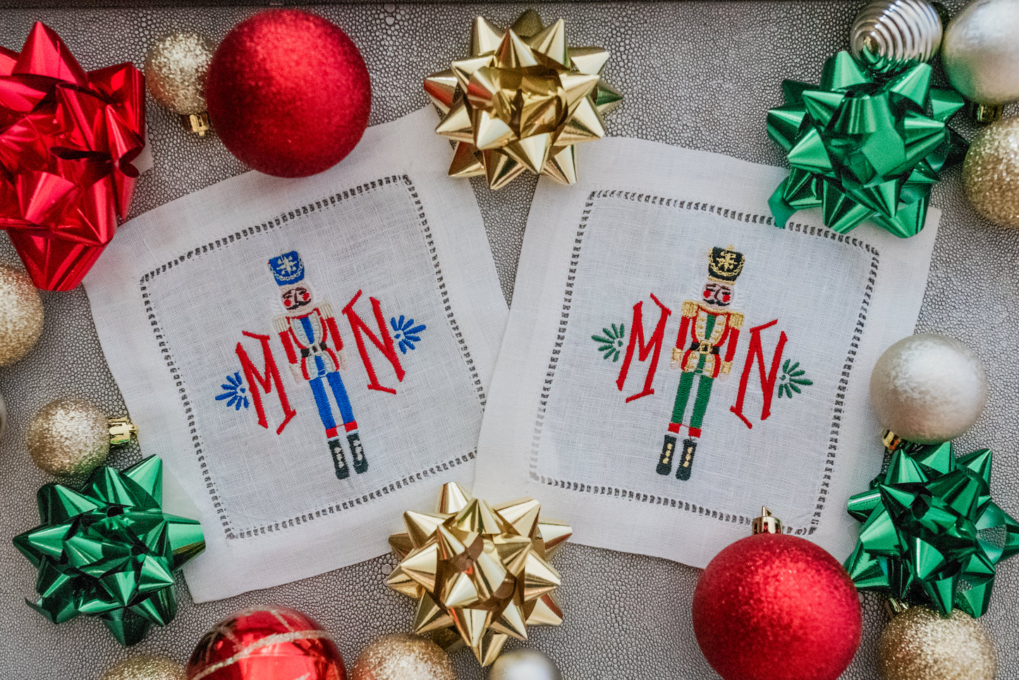 Nutcracker Monogram Cocktail Napkin