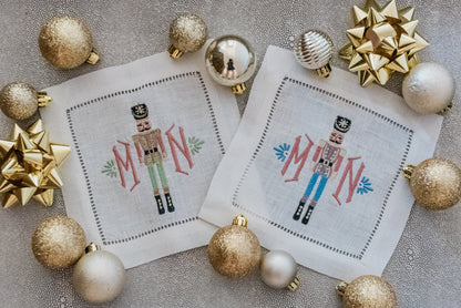 Nutcracker Monogram Cocktail Napkin