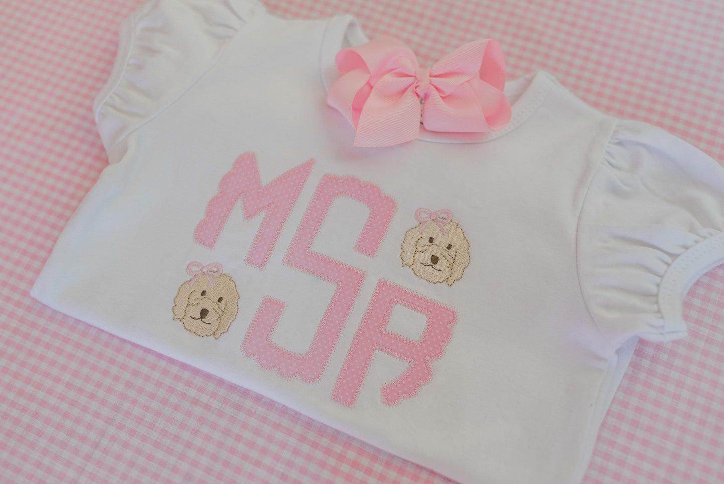 Kids Made for Minis Applique Monogram Top