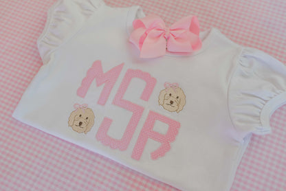 Kids Made for Minis Applique Monogram Top