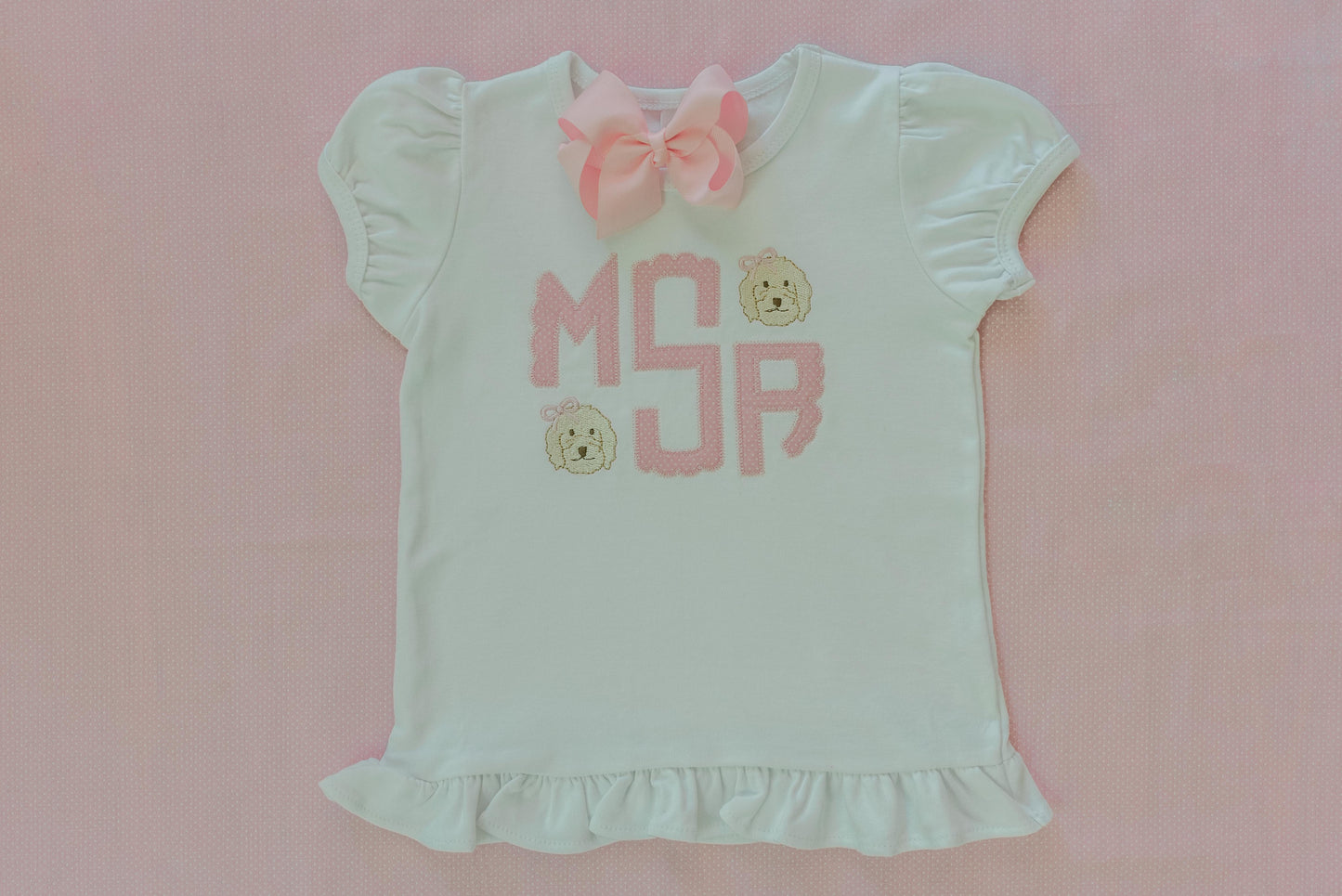 Kids Made for Minis Applique Monogram Top