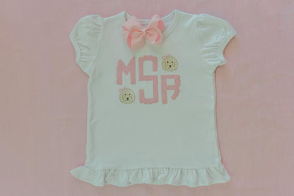 Kids Made for Minis Applique Monogram Top