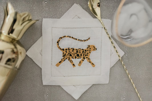 Cheetah Cocktail Napkins