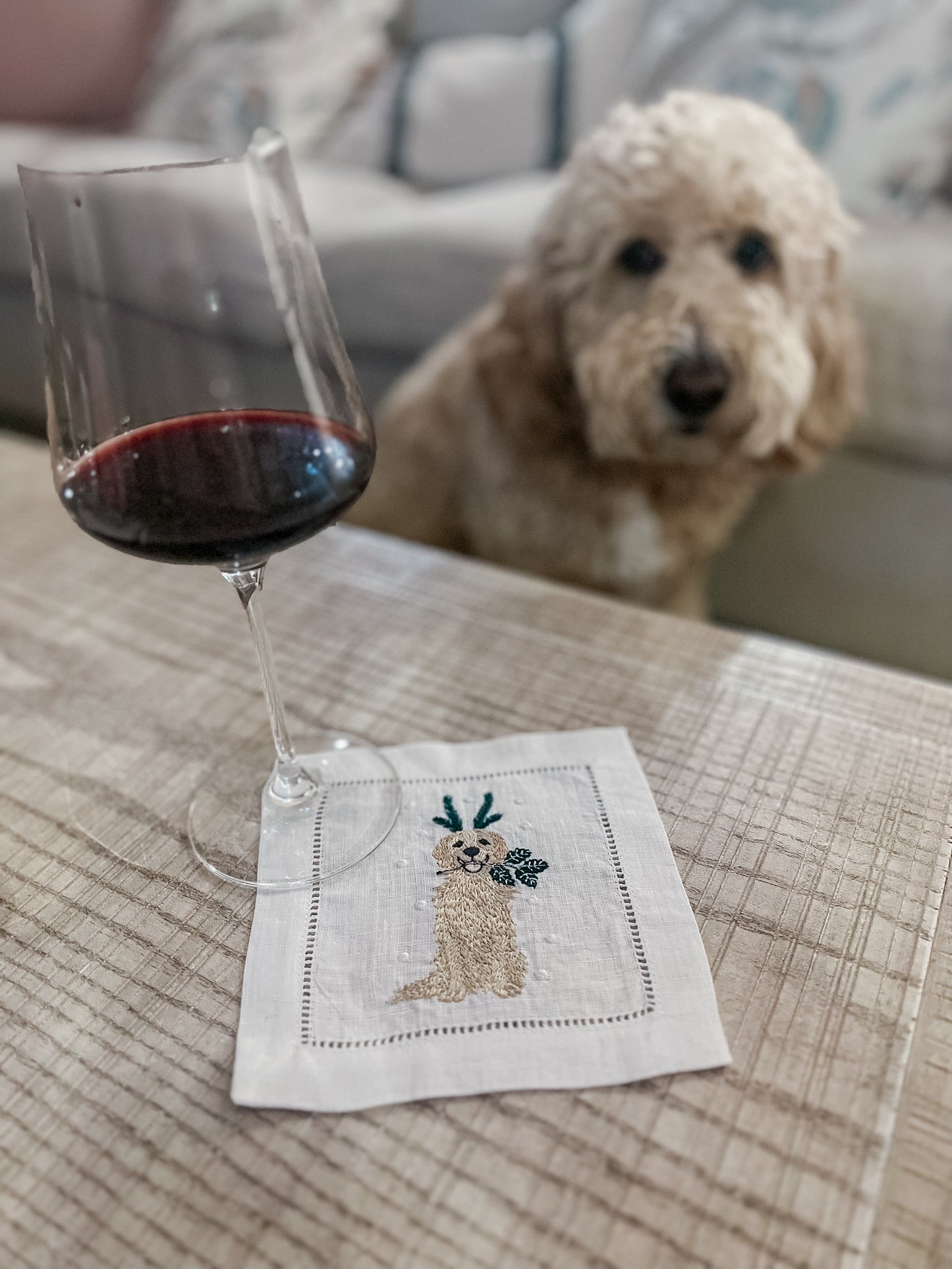 Snow Dog Cocktail Napkins