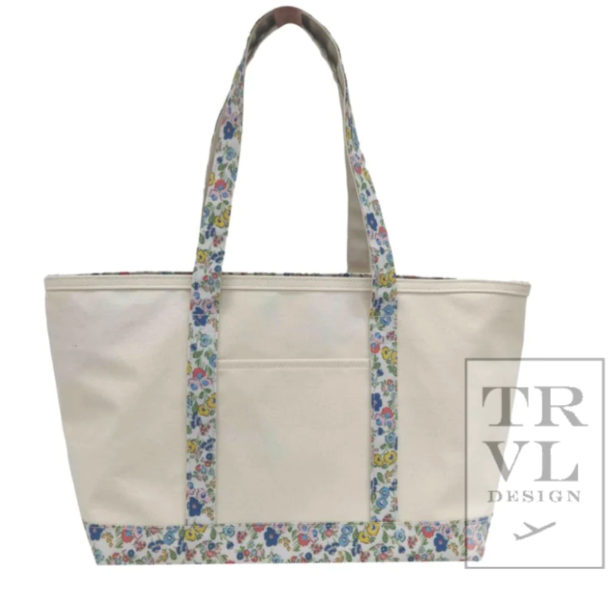 TRVL Medium Tote Coated Canvas