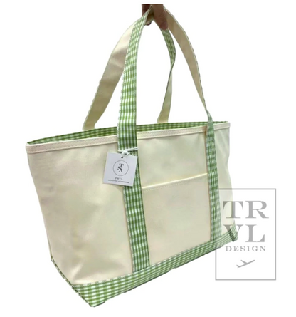 TRVL Medium Tote Coated Canvas