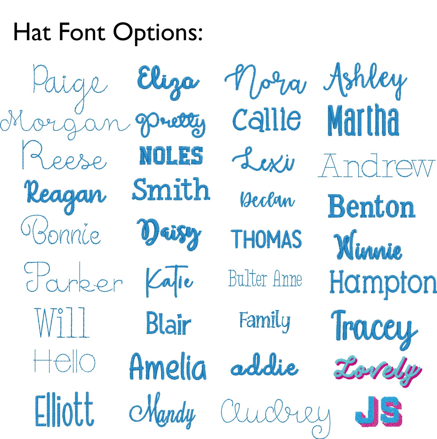 Personalized Hats (Kids and Adults)