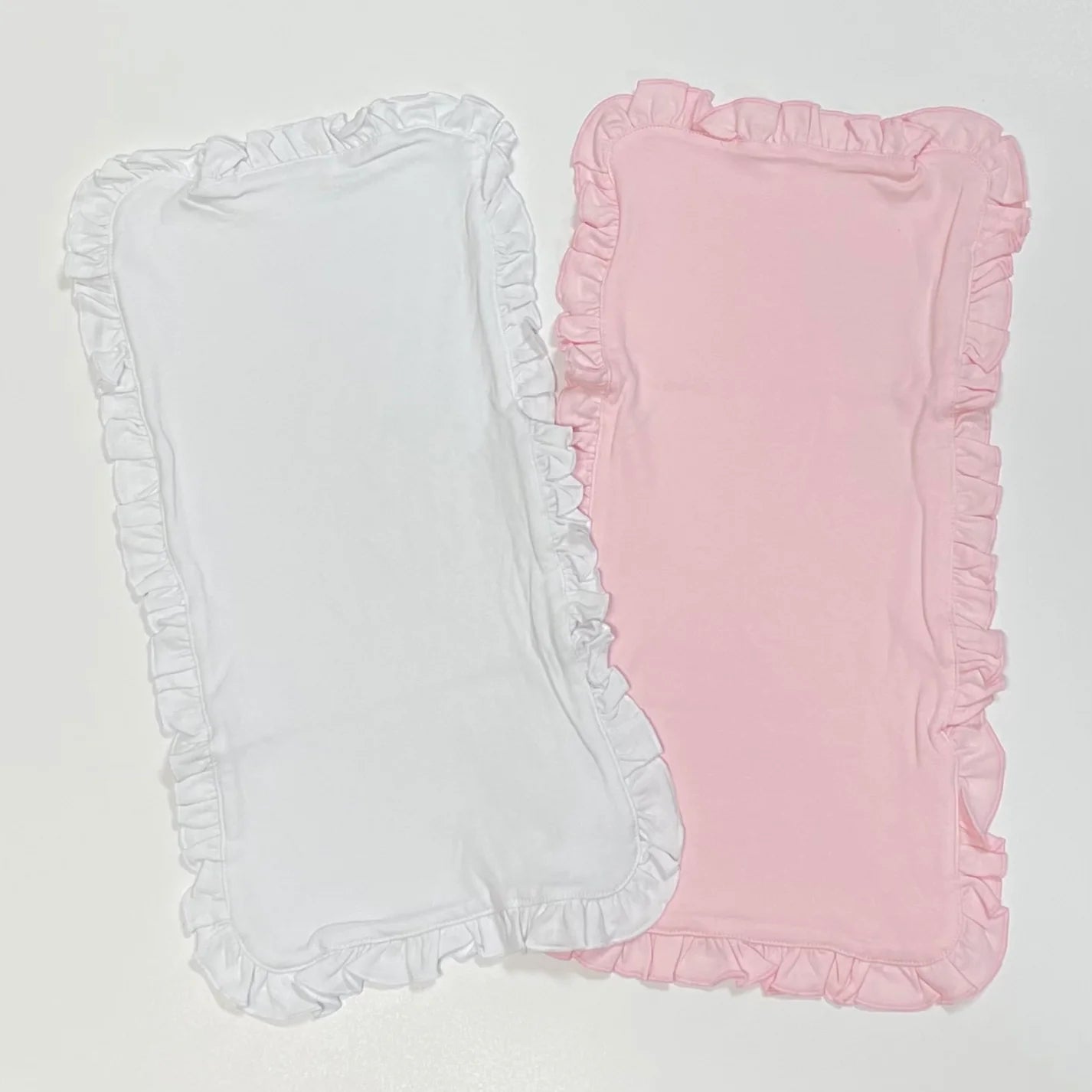 Ruffle Trim Burp Cloth