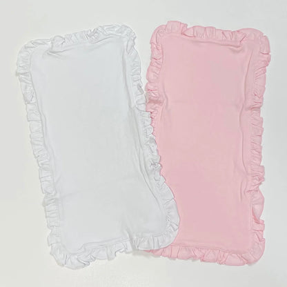 Ruffle Trim Burp Cloth